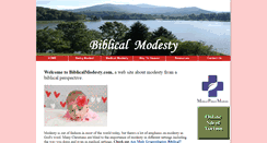 Desktop Screenshot of biblicalmodesty.com