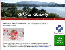 Tablet Screenshot of biblicalmodesty.com